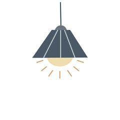 Ceiling lamp or hanging light with modern lampshade
