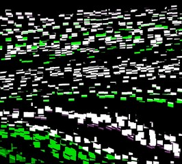 Green white squares background with squares