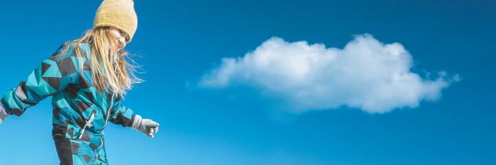 Young teenager girl having fun activity