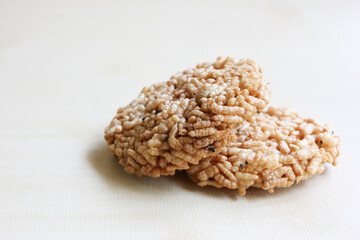 Khaotan, rice cracker. North thailand Food