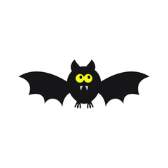 Cute Bat, Cartoon illustration for Halloween design