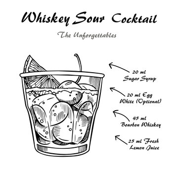 whiskey sour recipe egg white ml