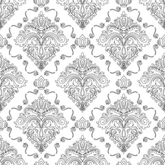 Classic seamless pattern. Damask orient ornament. Classic vintage background. Orient ornament for fabric, wallpaper and packaging