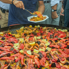 Paella de réception et traiteur.