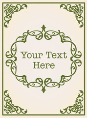 アンティーク風フレームとデザイン素材。ルネサンス、ゴシック風