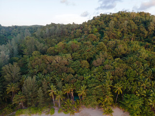 Sea background, aerial view image, bright evening, Phuket, Thailand