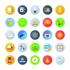 Pack Of Flat Rounded Logistic Icons