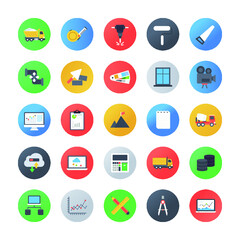 Set Of Business Flat Icons