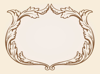 アンティーク風フレーム素材。ロココ、バロック風