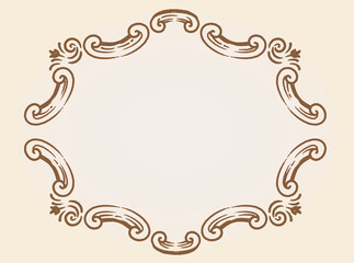 アンティーク風フレーム素材。ロココ、バロック風