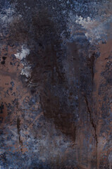 Beautiful dark texture abstract wall background, ribbed black surface texture with copy space, unusual gray spotted surface background