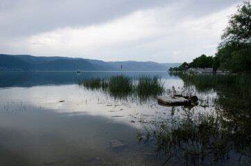 lake and mountains