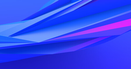 Abstract 3d render, geometric background, modern design