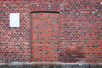 bricked up door