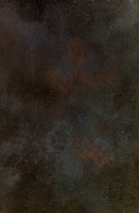 Beautiful dark texture abstract wall background, ribbed black surface texture with copy space, unusual gray spotted surface background