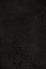 Naklejka premium Beautiful dark texture abstract wall background, ribbed black surface texture with copy space, unusual gray spotted surface background