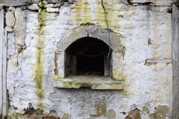 old window in old wall