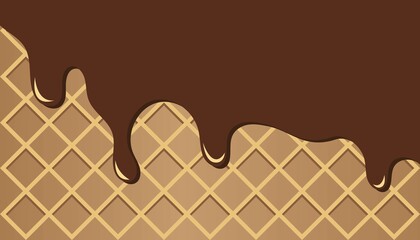 Chocolate flow background
