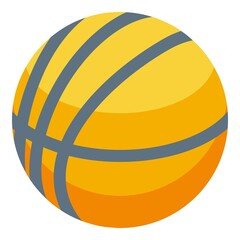 Home training basketball ball icon. Isometric of home training basketball ball vector icon for web design isolated on white background