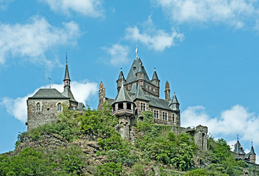 Reichsburg Cochem Castle, Germany. The imperial Castle in Cochem.