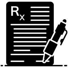 
A paper with pencil representing medical related paperwork or prescription
