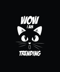 Cute Cat design - Amazed Cat design - Cat Trending design