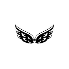 wing bird concept fly vector logo