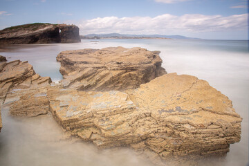 Las catedrales beach in galicia, spain