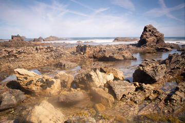 Fototapeta na wymiar beach in asturias coast , spain
