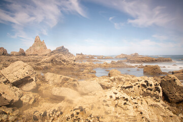 Fototapeta na wymiar beach in asturias coast , spain