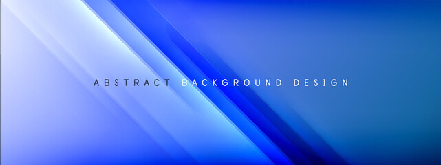 Motion concept neon shiny lines on liquid color gradients abstract backgrounds. Dynamic shadows and lights templates for text