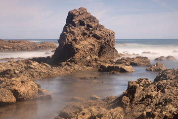 Fototapeta na wymiar beach in Asturias coast, Spain
