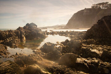 beach in Asturias coast, Spain