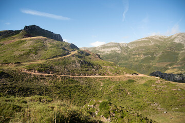 Fototapeta na wymiar somiedo mountains in asturias,spain