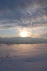sunrise over the river