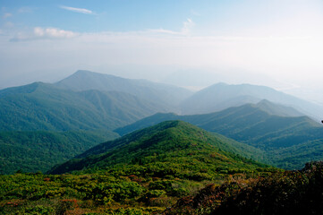 Naklejka premium 지리산자락