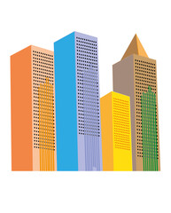 multi-storey building illustration