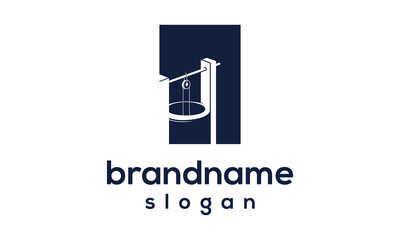 Water well logo design vector
