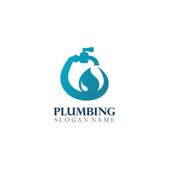 Plumbing service Logo Template Design Concept, Creative Symbol, Icon
