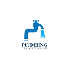 Plumbing Logo Template Design Concept, Creative Symbol, Icon