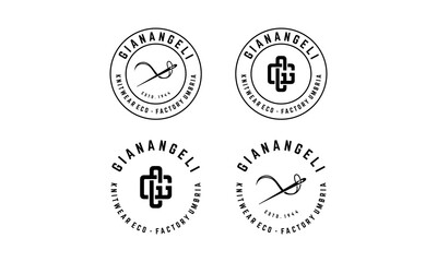 Tailor Emblem collection logo design vector