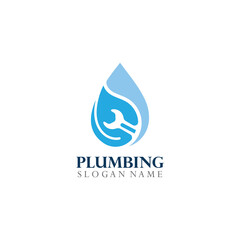 Plumbing service Logo Template Design Concept, Creative Symbol, Icon
