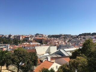 view of the city of Lisbon 