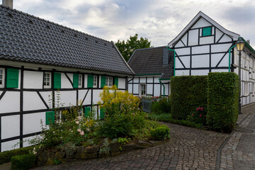 Traditional half-timbered building in Solingen, Germany