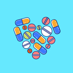 vector illustration of medicine capsule