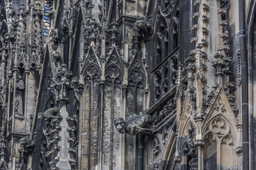 detailed ornaments at the building from saint stephen cathedral