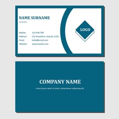 Simple and clean business card.