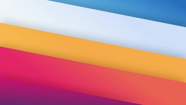 live wallpaper from slow moving shapes filled colorful gradient and drop shadow, 4K abstract background animation