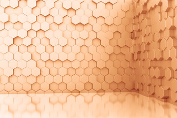 Abstract hexagon honeycomb background