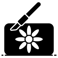 
A soap carving icon in trendy vector design
